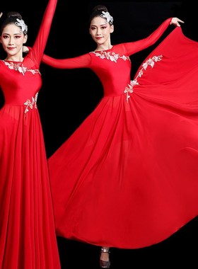 速发款典舞演出服飘逸20242古舞7新0大摆裙开场舞扇子舞服蹈服