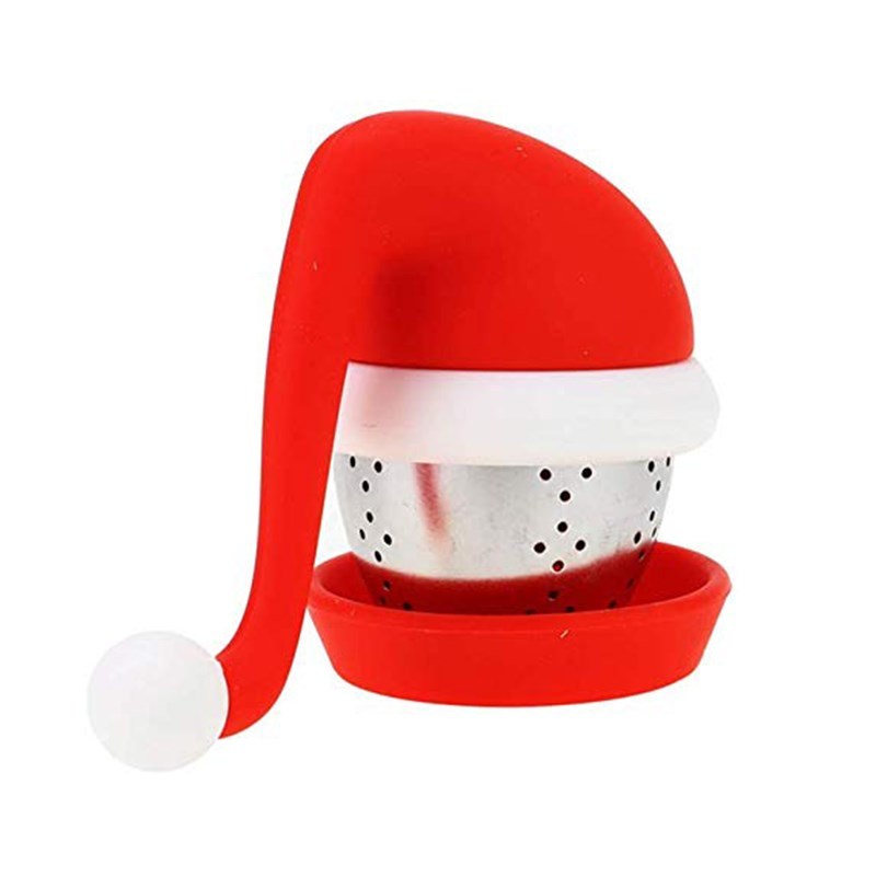 Tea Infuser Filter Silicone Santa Claus Design Loose Strain