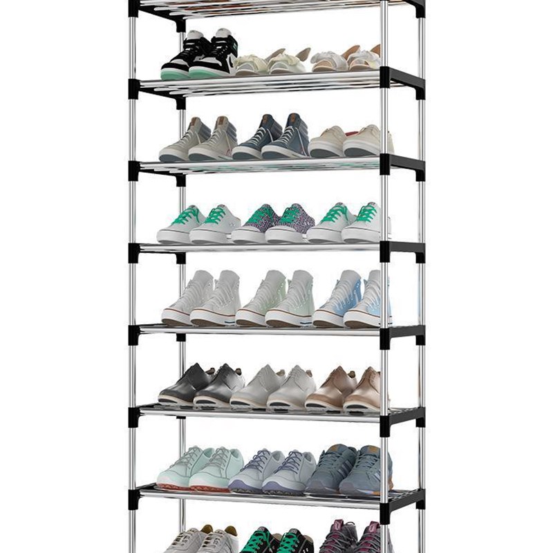 鞋柜塑料多层加粗钢管组装家用学生宿舍收纳经济型简易鞋架