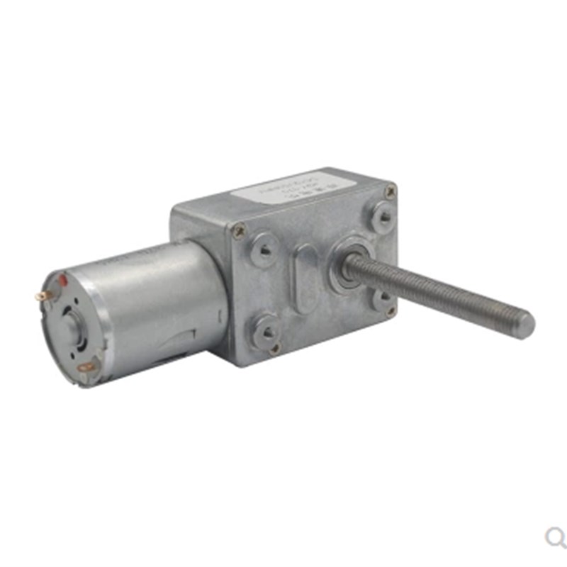 G螺Y37直流电机 转6v12v24v自0锁m6丝杆J轴正反可调速 减速马达