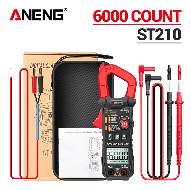ANENG ST210 Professional Digital Multimeter Clamp Meter DC/A