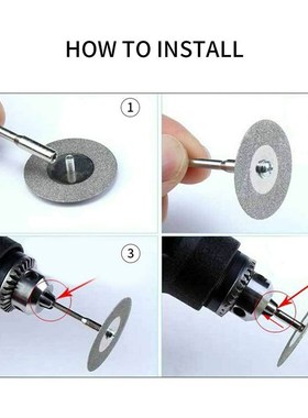 10pcs Diamond Cutting Wheel Sawing Bladings with 2 Connectio