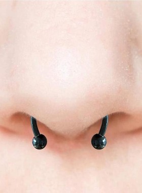 New Fake Piercing Nose Ring Alloy Nose Piercing Hoop Septum