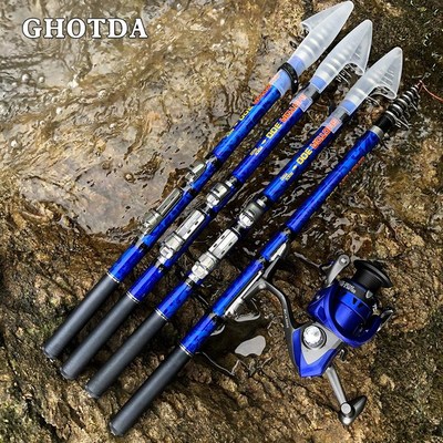 newGHOTDA Telescopic Rock Fishing Rod High Quality 1.5m-3.0m