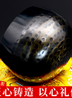 铜磬纯铜法器佛音钵盂颂钵音钵碗佛具用品家用供奉铜罄冥想钵静心