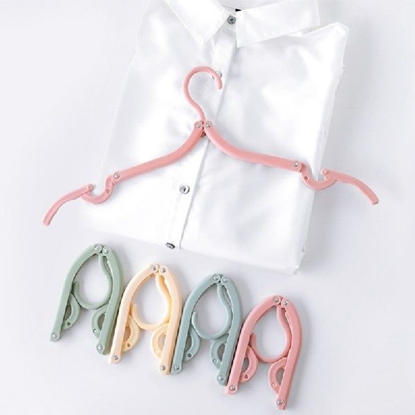 2Pcs Multi-functional Plastic Clothes Hanger Travel Space