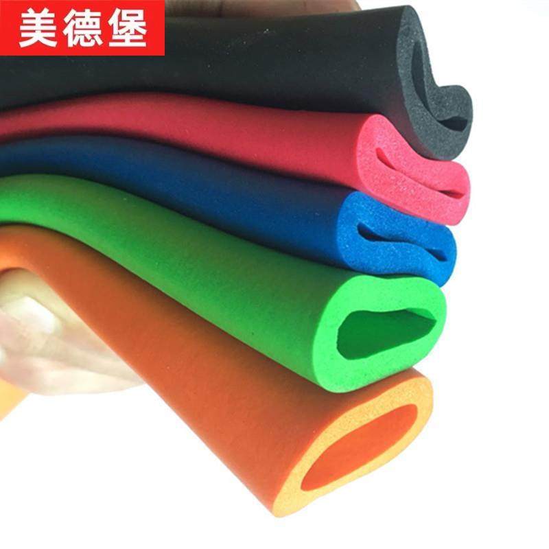 阻燃黑色高密度海绵管健身器械发泡套管护套把手泡棉套25mm新款