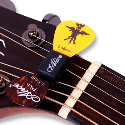Guitar Silicone Pick Clip Guitar Accessories Black Guitar