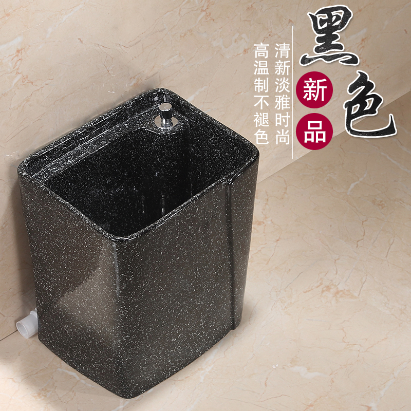 28cm拖把池家用阳台卫生间复古拖布墩布池洗拖把地盆院子水池曜石