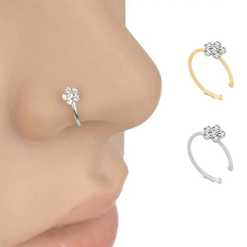 21 Women Non Piercing Clip Earing Ear Cuff Also Be Nose Ring