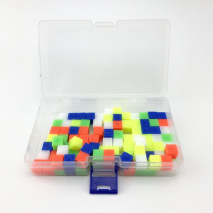 1厘米小正方体100粒装实心立方体厘米立方块小学数学学具1cm边长