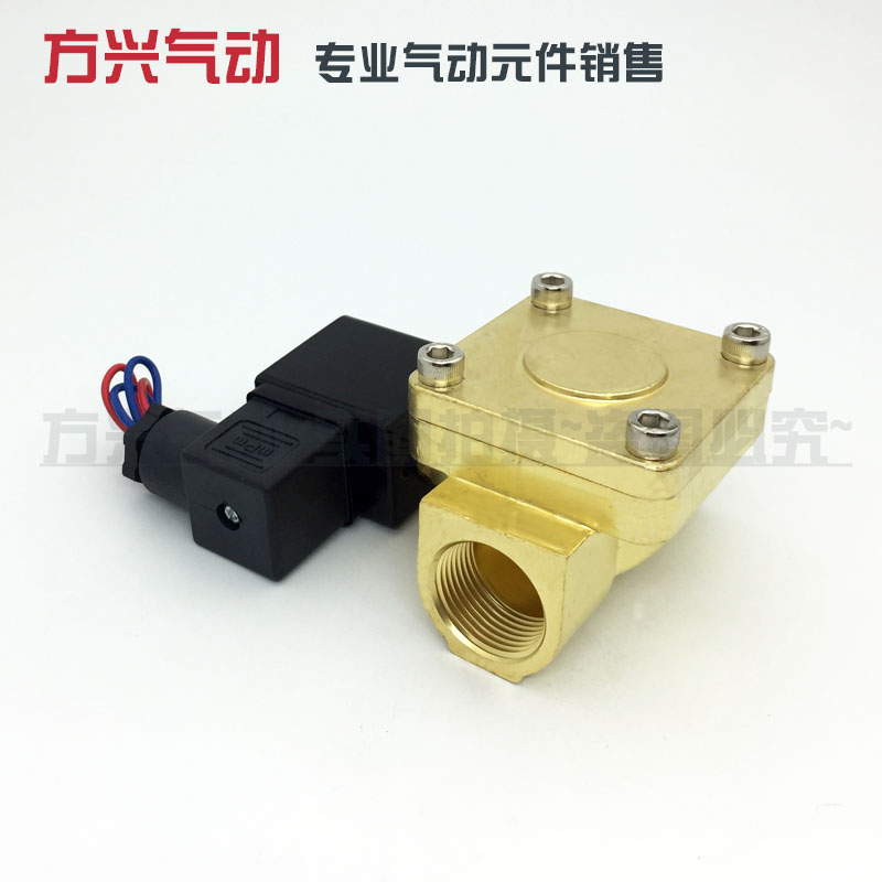 0927300 6分先导式电磁阀 1.6MPA空压机高压水阀气阀 220V 24V