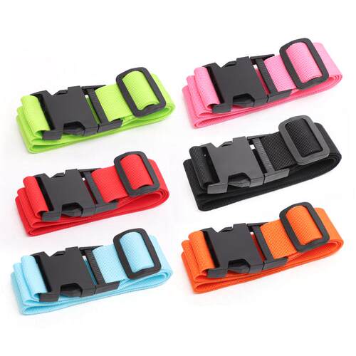极速Adjustable Nylon Lock Travel Luggage Straps Belt Protect