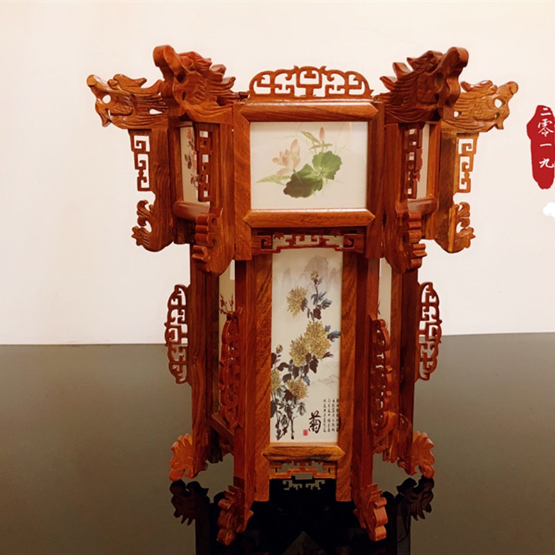 红木宫灯木制宫灯仿古宫灯中式吊灯古典宫灯木质灯笼磐城宫灯