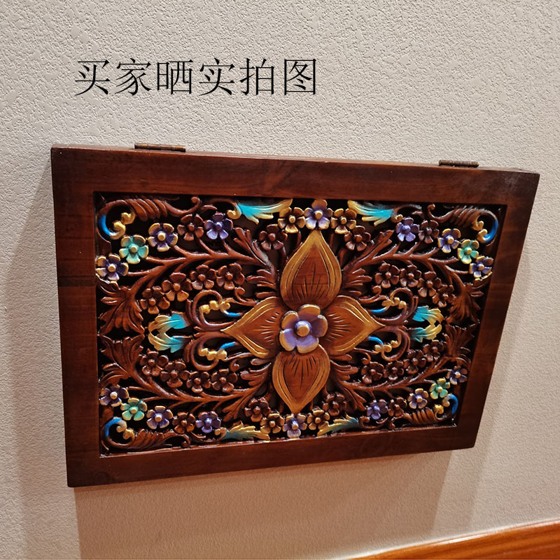 新品特惠邮电表箱实木遮挡电闸箱遮挡餐厅配电装饰盒家居装饰画