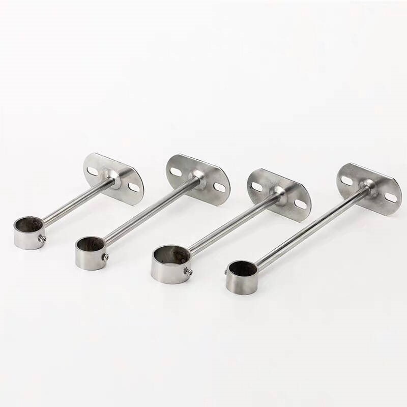 窗帘杆支架座 通用 老式不锈钢吊座阳台晾衣架窗帘吊杆加厚固定衣