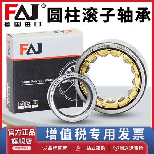 进口FAJ NU304 305 306 307 308 309 310 EW EM C3 圆柱滚子轴承