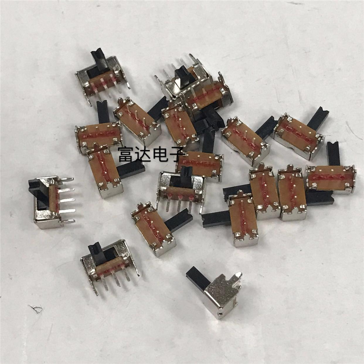 30只包邮侧脚 支架 SK12D07VG3 3MM柄高 小型拨动开关 三脚/两档