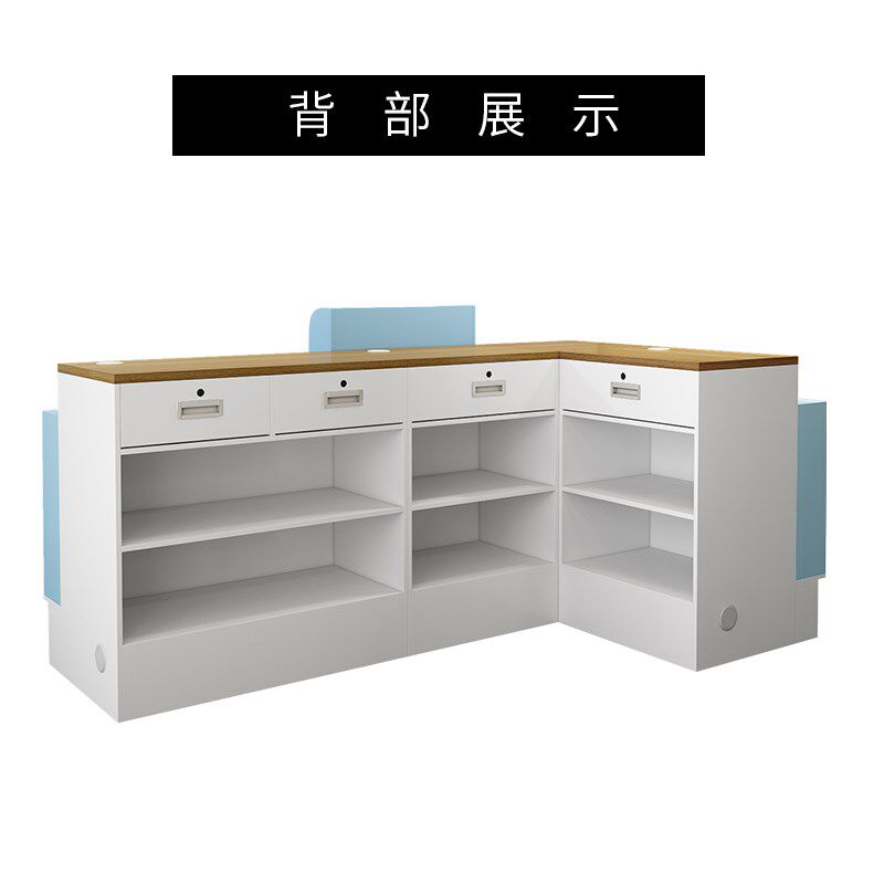 母婴店超市便利店收银柜台药店文具店化妆品店转角店铺小型收银台