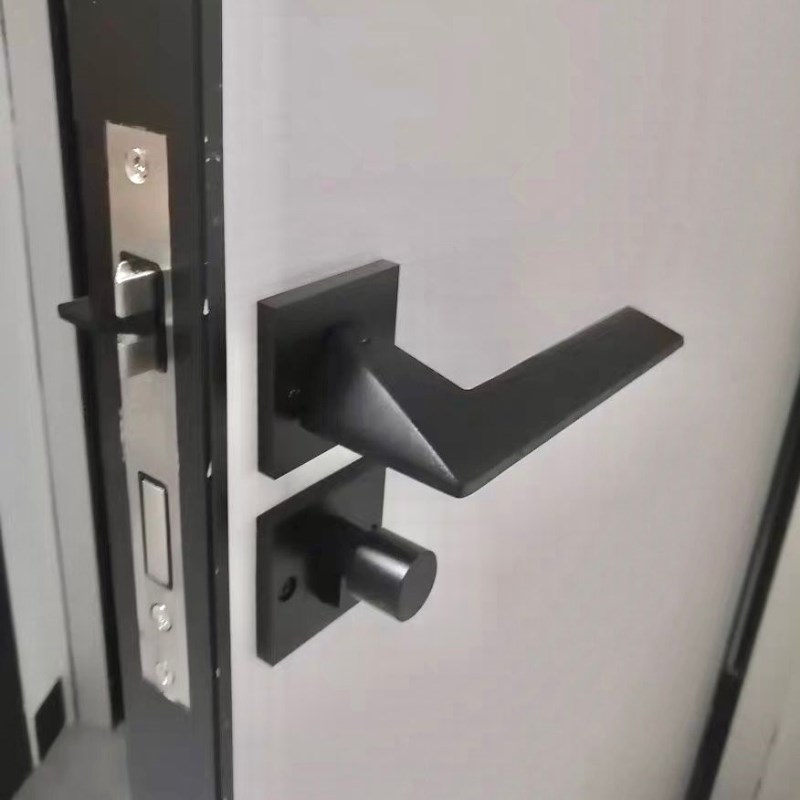 简约房门锁分体锁静音现代家用室内实木门锁房间门锁磁吸卧室