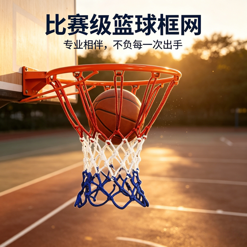 篮球架框网兜加粗耐用篮筐网球网图片