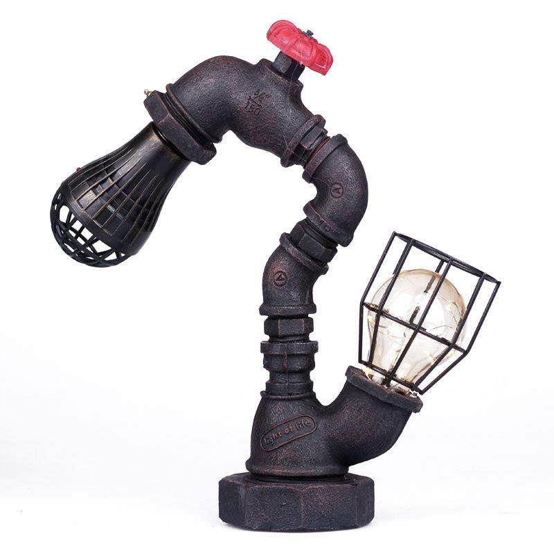 现货工业风仿金属复古怀旧台灯夜灯创意家居装饰礼物客厅摆设W962,家居饰品,装饰摆件,淘宝优惠券,粉丝福利购,淘宝优惠卷