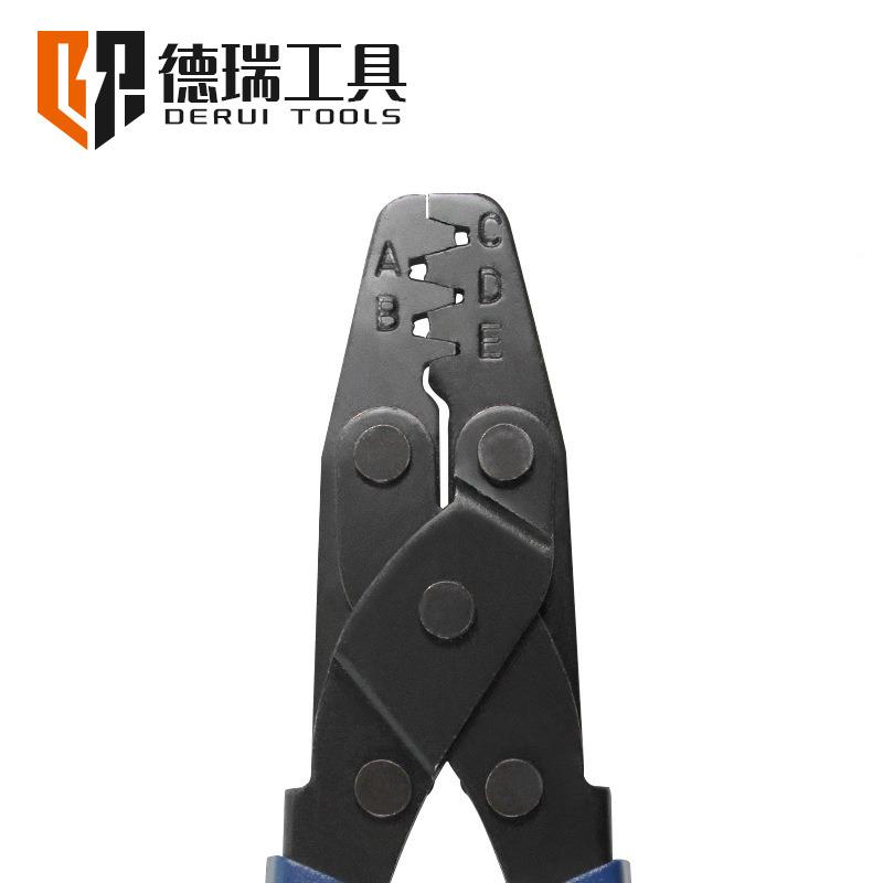 线源头厂家德瑞工具 DR-1簧 DR-13.96 6.3插插片端子压钳 冷端压图片