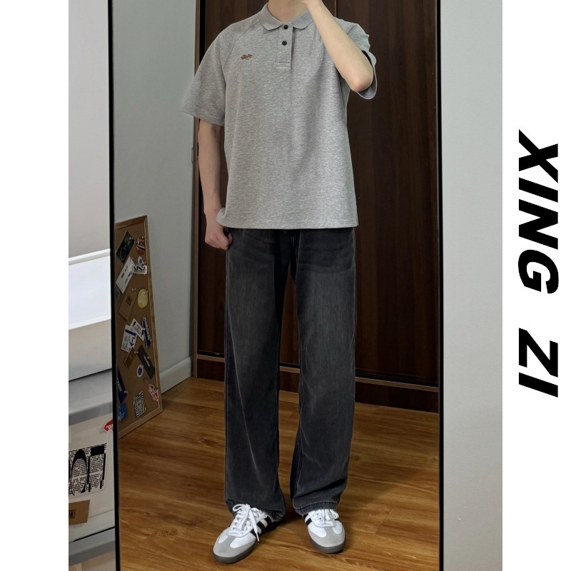 夏季美式短袖POLO衫男潮牌T恤