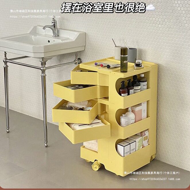 北欧可移动旋转大容量床头柜