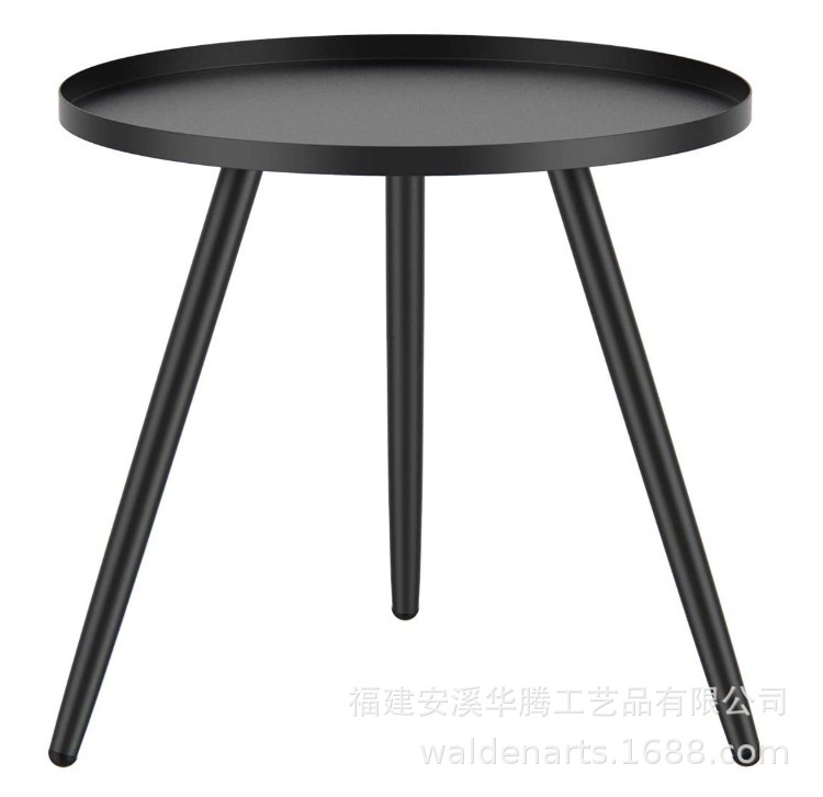 北欧休闲茶几沙发边迷你三角小圆桌