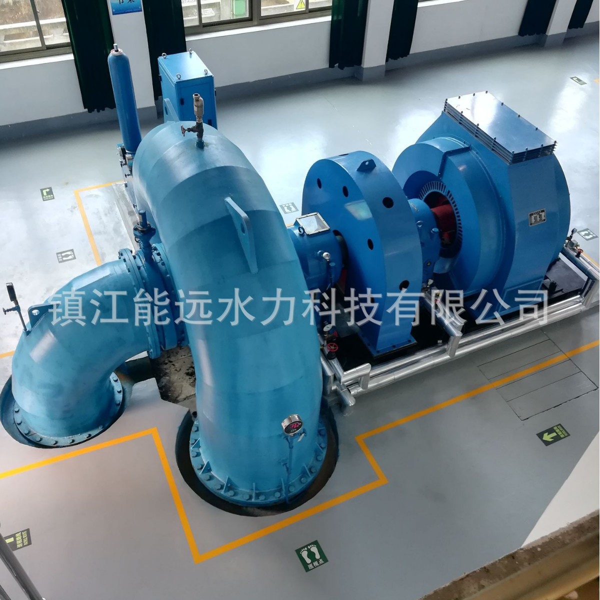 500kw混流式水电站水轮发电机管路进出