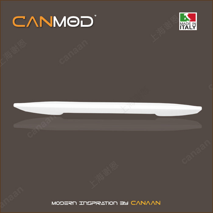 Canmod迦南原装意大利进口环保ABS塑料白色抽屉柜门拉手PL8358