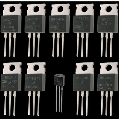 10款70个逻辑电平PMOS NMOS套件晶体管组合套件IRFZ44N -IRF9540
