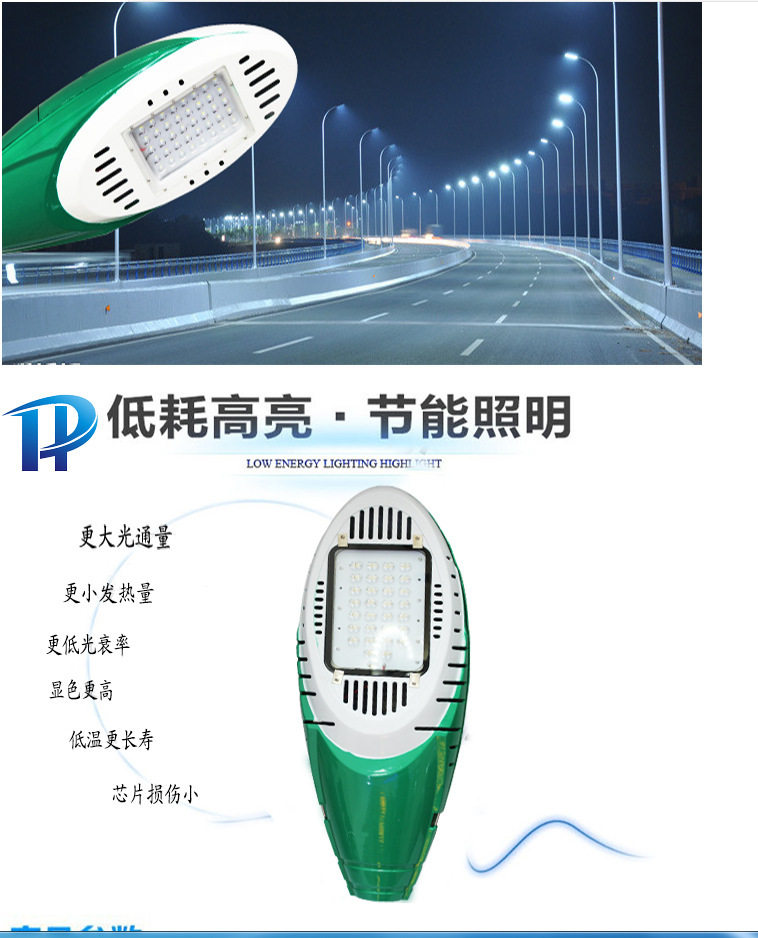 LED30w瓦火炬路灯灯头挑臂路灯户外灯道路灯马路灯庭院灯防水路灯