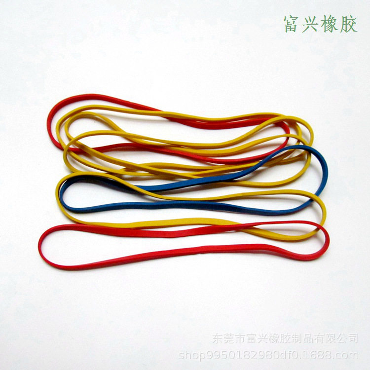 天然胶彩色橡胶圈橡皮筋橡皮圈高弹橡胶圈丈巾圈橡根圈松紧带厂家