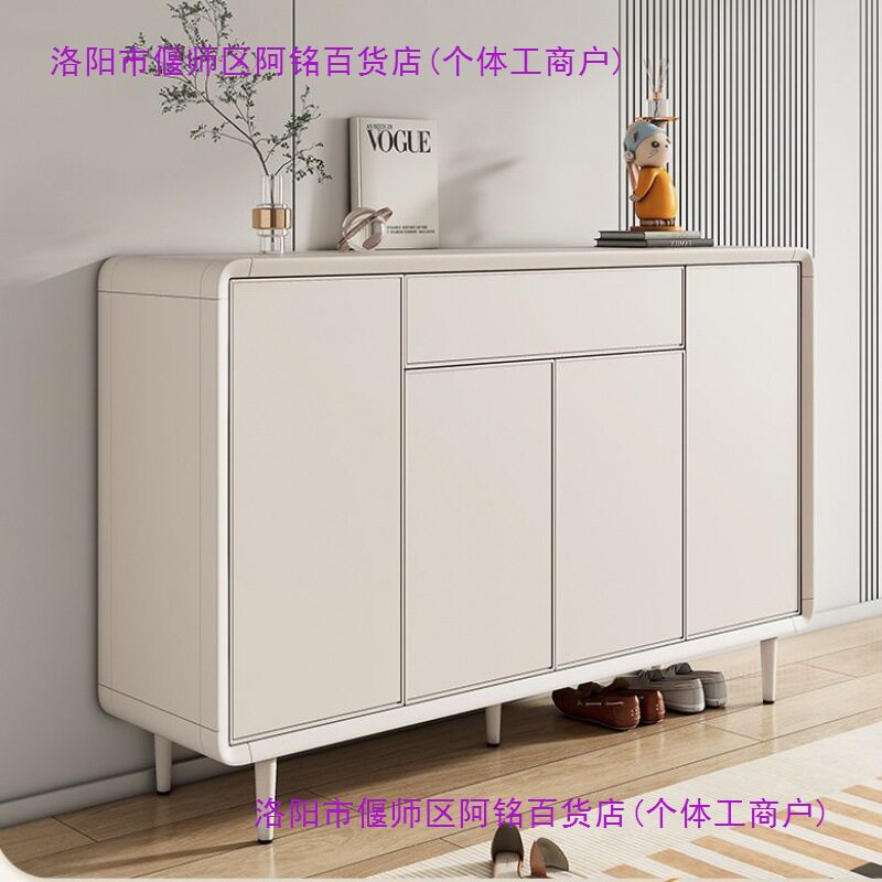 奶油风全铝合金鞋柜家用门口防水防晒门厅阳台储物柜金属成人