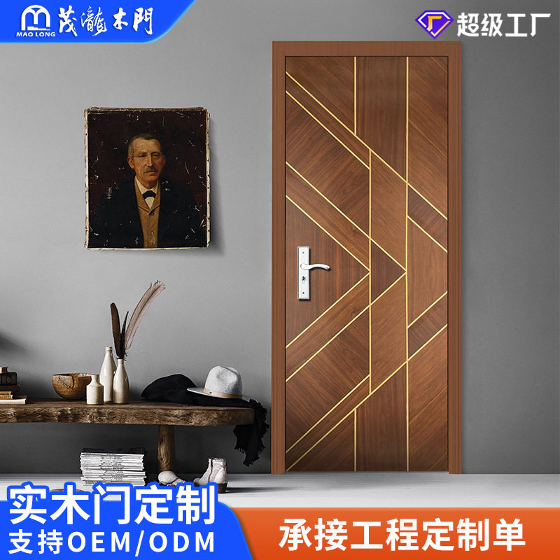 厂家木门生态门烤漆门实木复合现代简约卧室房间门实木卧室门原木