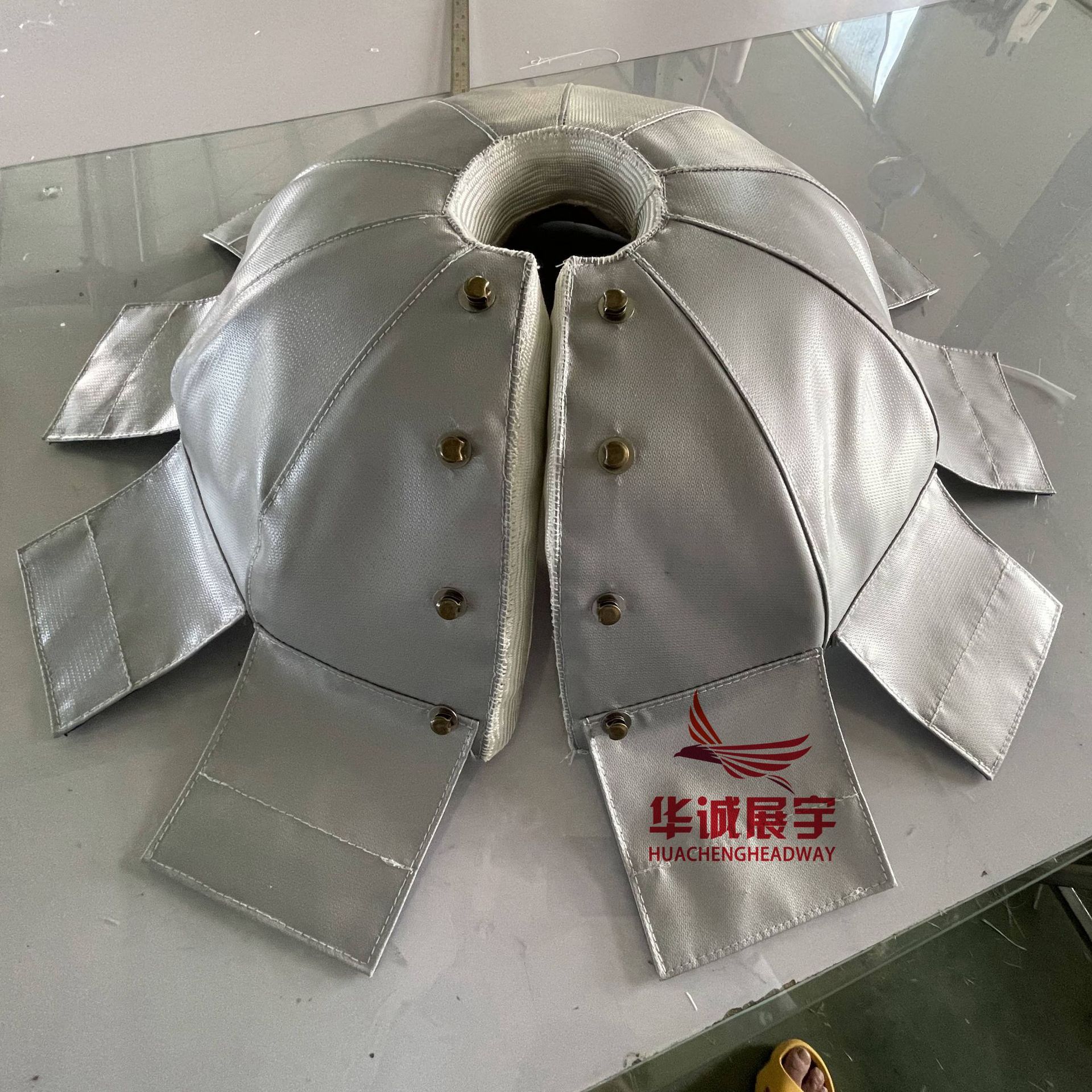 可拆卸法兰蒸汽管道保温套