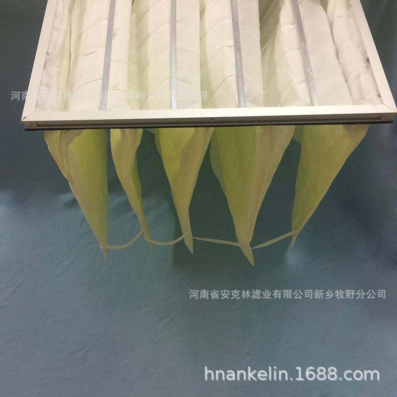 F6F7中效过滤器592*592*381*6D铝框板式袋式空气过滤器新风机滤网