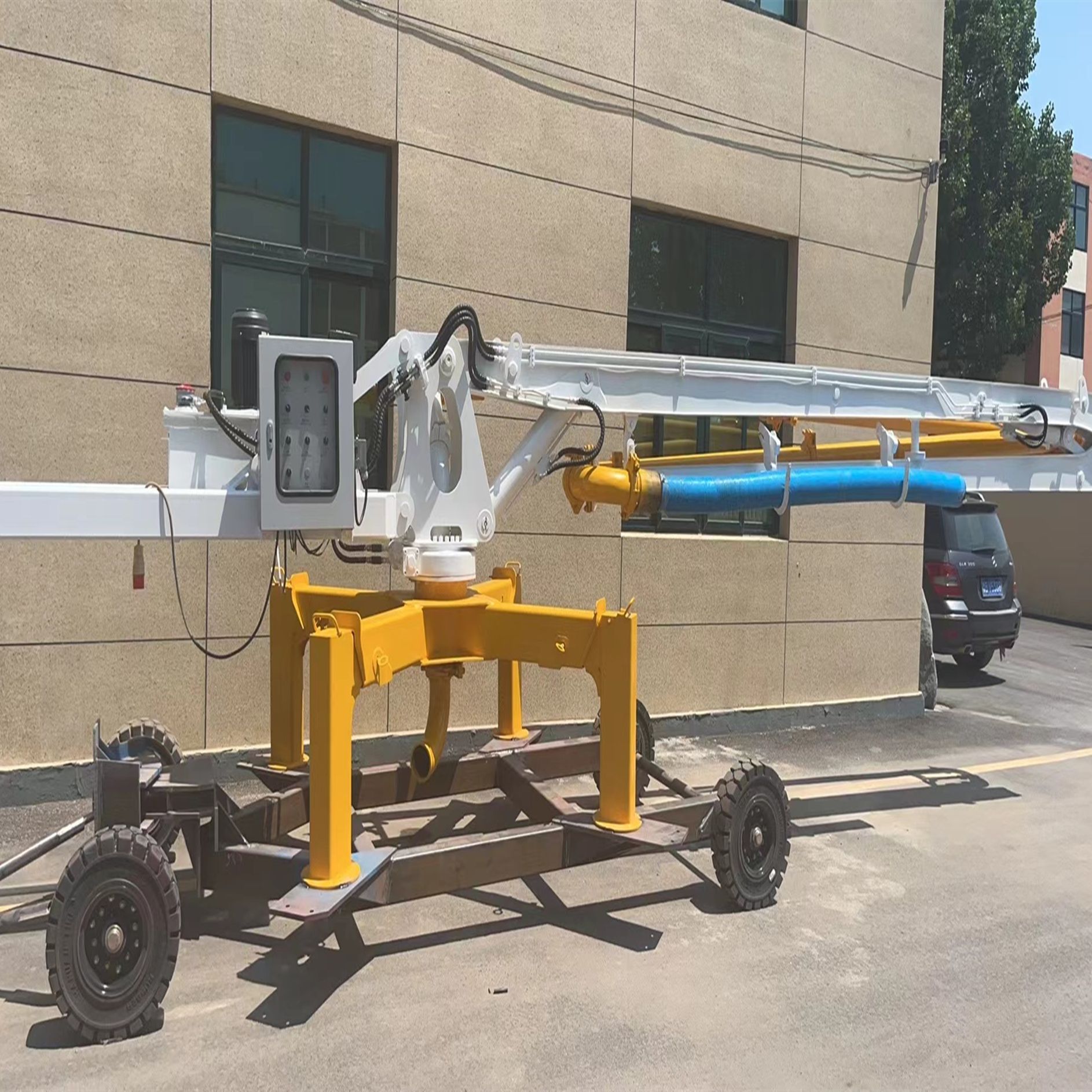 布料机 移动式15米 17米concrete spider boom HGY12液压布料机