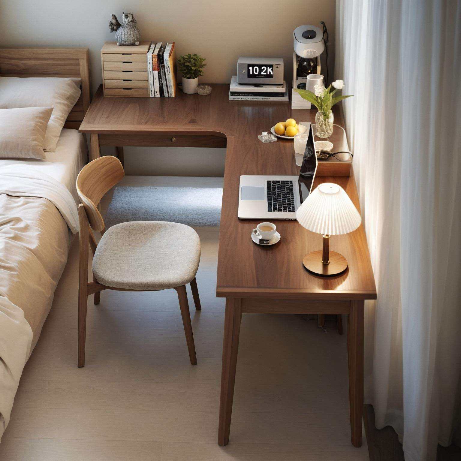 实木转角书桌卧室电脑桌拐角桌小户型学生学习桌家用工作台桌L型