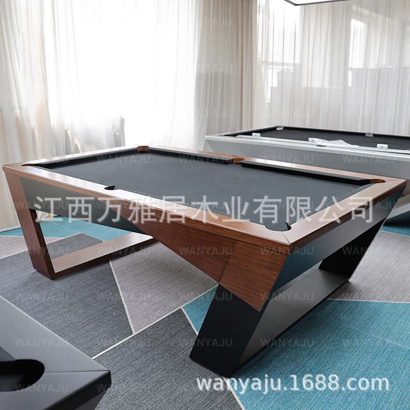 中式球案家用标准型大理石钢库台球桌厂家直销黑八桌球台