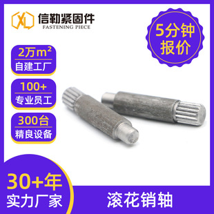 304不锈钢滚花销轴搓花轴 滚花轴玩具销钉不锈钢连接轴圆柱销