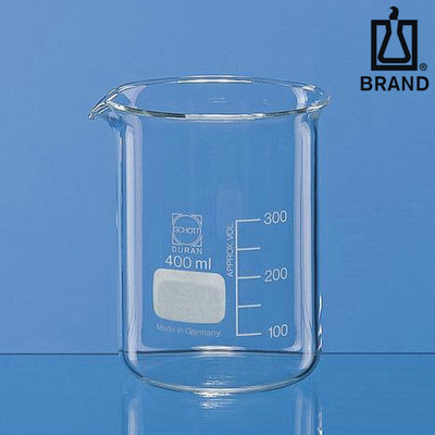 BRAND/普兰德烧杯低型有刻度材质Boro3.3玻璃