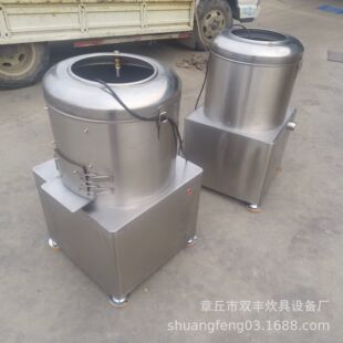 酒泉市小型家用不锈钢脱皮机  洋葱芋头专用脱皮机厂家