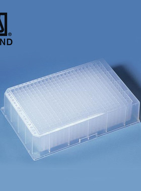 BRAND/普兰德384孔深孔板PP材质V形底未灭菌可堆叠容量300μl