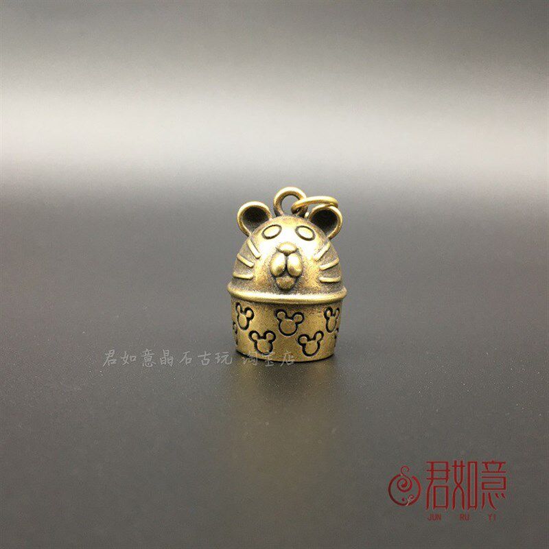 极速黄铜十二生肖铜铃铛一套铜鼠羊虎牛蛇马猴子龙猪狗可爱小铃铛