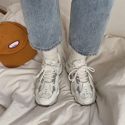 Women Sneakers Fashion Mesh Chunky Sneakers Casual Shoes Aut