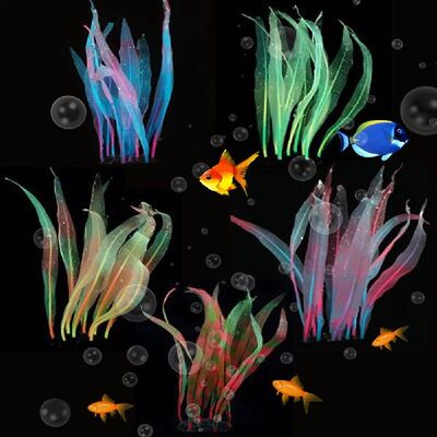 好货18-25cm Aquarium Decor plastic plants Simulation Artific