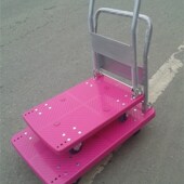 极速平板折叠塑料拉货静音家用四轮超省力手推车小推车小拖车乌龟